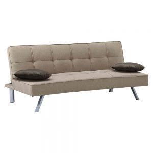 Sofa cama individual abatible de 3 posiciones con cojines