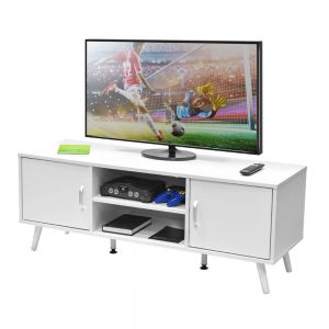 Mesa Minimalista para TV color blanco